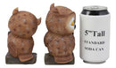 Ebros Valentines Kissing Love Owl Couple Decor Statue 2 Owls W/ Heart Sign