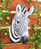 Madagascar Large Zebra Head Wall Decor Plaque 16"Tall Taxidermy Decor Sculpture