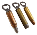 Pack Of 3 Western Rustic Bullet Shell Casings Ammo Hand Beer Bottle Openers