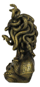 Greek Mythology Gorgon Sisters Goddess Medusa With Wild Snakes Hair Bust Statue