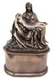 Ebros Gift Catholic La Pieta Cremation Urn Devotional Figurine 14.75" Tall 300 Cubic Inches Capacity Bottom Load Feature