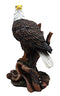 Ebros Wildlife Patriotic Bald Eagle On Tree Branch Statue 10.25" Tall Figurine Decor