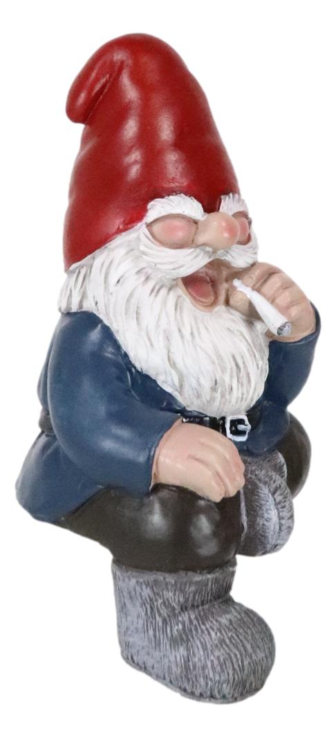 Whimsical Gypsy Life Mr Gnome Dwarf Stoner Smoking Stash Shelf Sitter Figurine