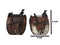 Set Of 2 Rustic Western Cowboy Horse Saddle Money Coin Savings Piggy Banks