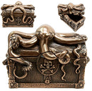 Ebros Deep Sea Kraken Octopus Skull Treasure Jewelry Decorative Box Figurine