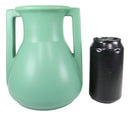 Ebros Teco Art Pottery Frank Lloyd Wright Contemporary Satin Green Roman Vase Decor