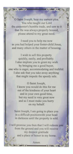 Saint Joseph Home Seller Kit With Prayer Card St Joseph Figurine Divinity