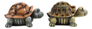 Ebros Nautical Colorful Shell Sea Turtles Tortoises Bobblehead Figurines Set
