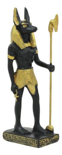 Egyptian God Of The Dead Mummy Anubis Dollhouse Miniature Statue Gods Of Egypt