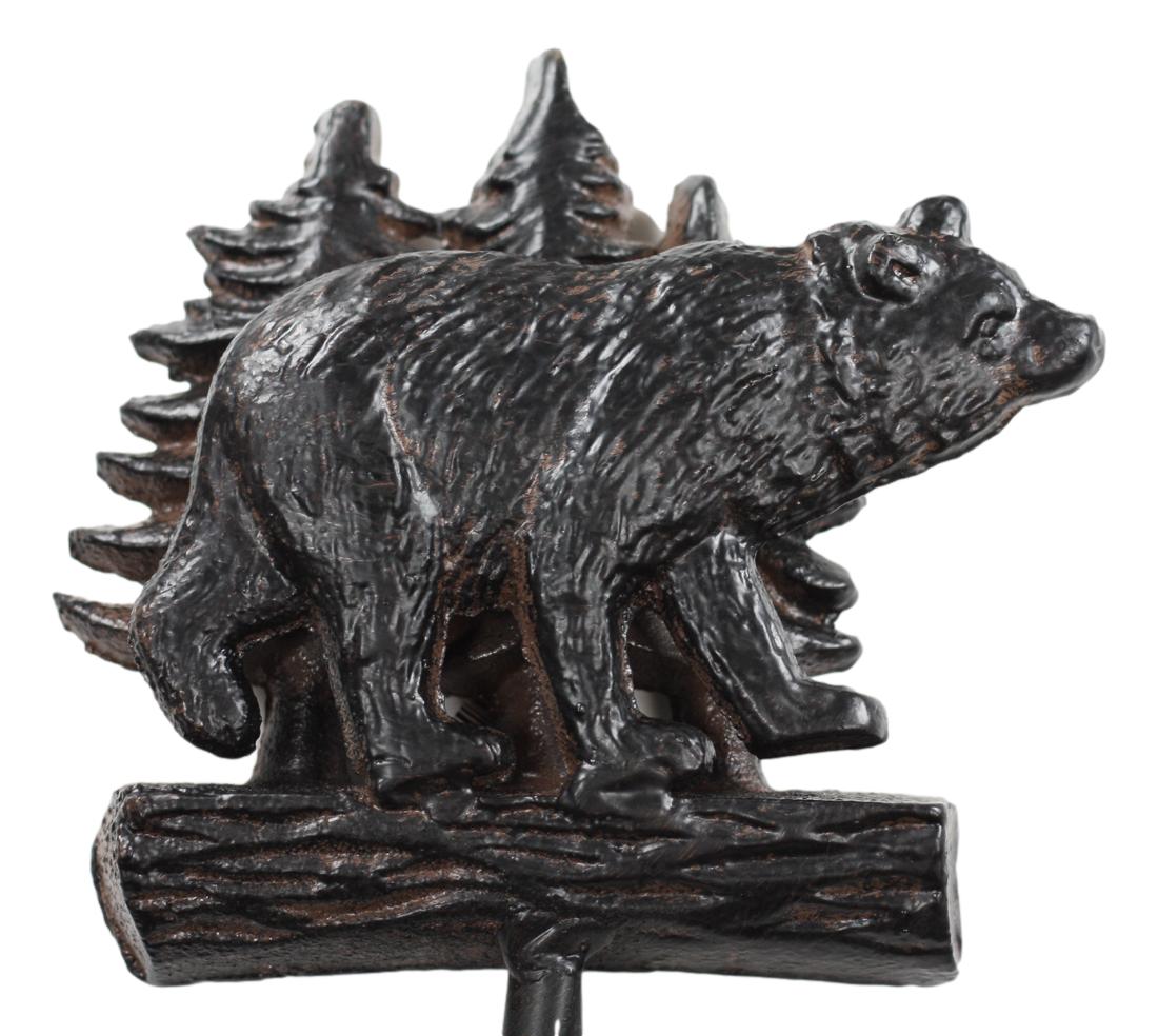 Ebros Whimsical Black Bear Toilet Paper Holder Bathroom Wall Decoration 8.25"H