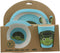 Ebros Sea Turtle 5 Piece Organic Bamboo Dinnerware Set For Children Toddler