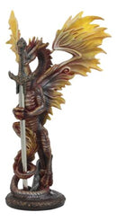 Ebros Flame Blade Ruth Thompson Dragon Statue With Dragon Letter Opener 11.75"H