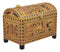 Ebros Beautiful Golden Egyptian Hieroglyphic Embellished Trinket Box 6" Long Gods of Egypt Decorative Box