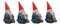 Ebros Welcome Whimsical Gnome W/ Greeting Signs Statues 4"H Set 4 Garden Gnome