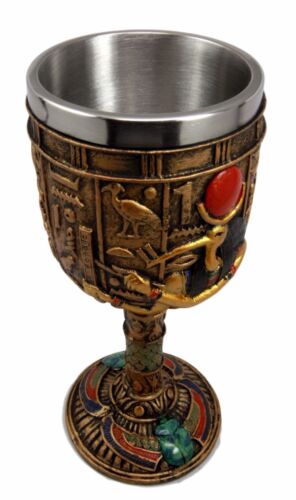 Egyptian God Of Knowledge & Technology Thoth 6oz Resin Wine Goblet Chalice Cup