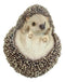 Lifelike Realistic Spinal Mammal Baby Hedgehog Lying On Back Decorative Figurine