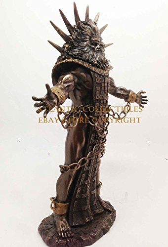 Ebros Greek Primordial Titan Celestial Heavens Chained Hyperion Statue Father of Helios God of Light Sun Figurine 10"H - Ebros Gift