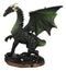 Fantasy Green Chested Celestial Midnight Dragon Black Ghost Small Figurine