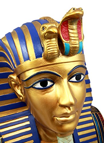 Ebros Large Cobra And Nemes Mask of Pharaoh Egyptian King Tut Bust Figurine 11"H