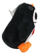 Furry Bones Skeleton North Pole Penguin With Red Bow Tie Small Toy Plush Doll