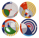 Frank Lloyd Wright Max Hoffman Rug Ceramic Appetizer Dessert Plates Pack Of 4