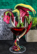 Drunken Red Wine Spirit Dragon Statue Medieval Renaissance Fantasy Decor Figure