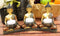 Ebros Trikaya Three Meditating Buddha Votive Tea Light Candles Holder 10.75" L