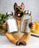 Ebros German Shepherd Police Canine Unit Dog Salt and Pepper Shaker Statue 6"H