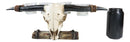 Rustic Western Steer Bull Cow Skull Decorative 4 Votives Candle Holder Figurine