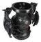 Ebros Dual Climbing Dragon Wyverns Chalice Shaped Decorative Flower Vase 10"