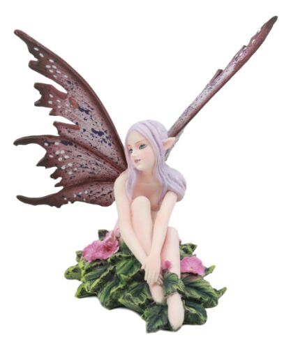 Amy Brown Whimsical "Anemone" Pink Flower Garden Fairy Figurine Fae Magic Statue