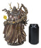 Arthurian Legend Wizard Merlin With Excalibur Sword Statue Magic Fire Prophet