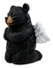 Ebros Praying Winged Angel Bear Figurine 5" H Kneeling Teddy Black Bear Cub Sculpture Decor Inspirational Heavenly Decorative Piece