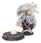 Ebros Celtic Tomb Guardian White Icycle Dragon Backflow Cone Incense Holder
