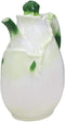 Ebros 6.75" Tall Ceramic Gourmet Fennel Carrot Herb Tea Drink Pitcher 22 Fl Oz