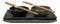 Ebros Gift Japanese Sakura Cherry Blossom Porcelain Sushi Dinnerware 6 Piece Set 2 Each Of Dinner Plates Dipping Soy Sauce Bowls And Bamboo Chopsticks Pair Gift Ideas (Matcha Green And Black Pair)