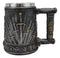 Ebros Gift Large Medieval Dragon Iron Throne Of Swords And Heraldry Crest Shields Coffee Mug 14oz Drinking Beer Stein Tankard Cup Fantasy Dungeons And Dragons Elixir Of Life Valyrian Steel Blades