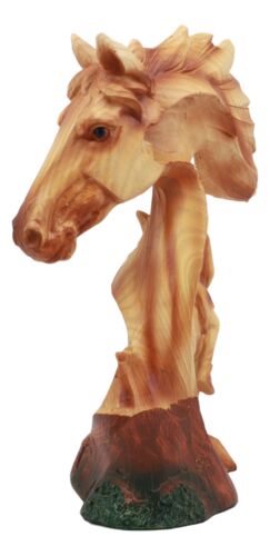 Ebros Faithful Steed End of The Trail Statue 9" Tall Wooden Horse Bust - Ebros Gift