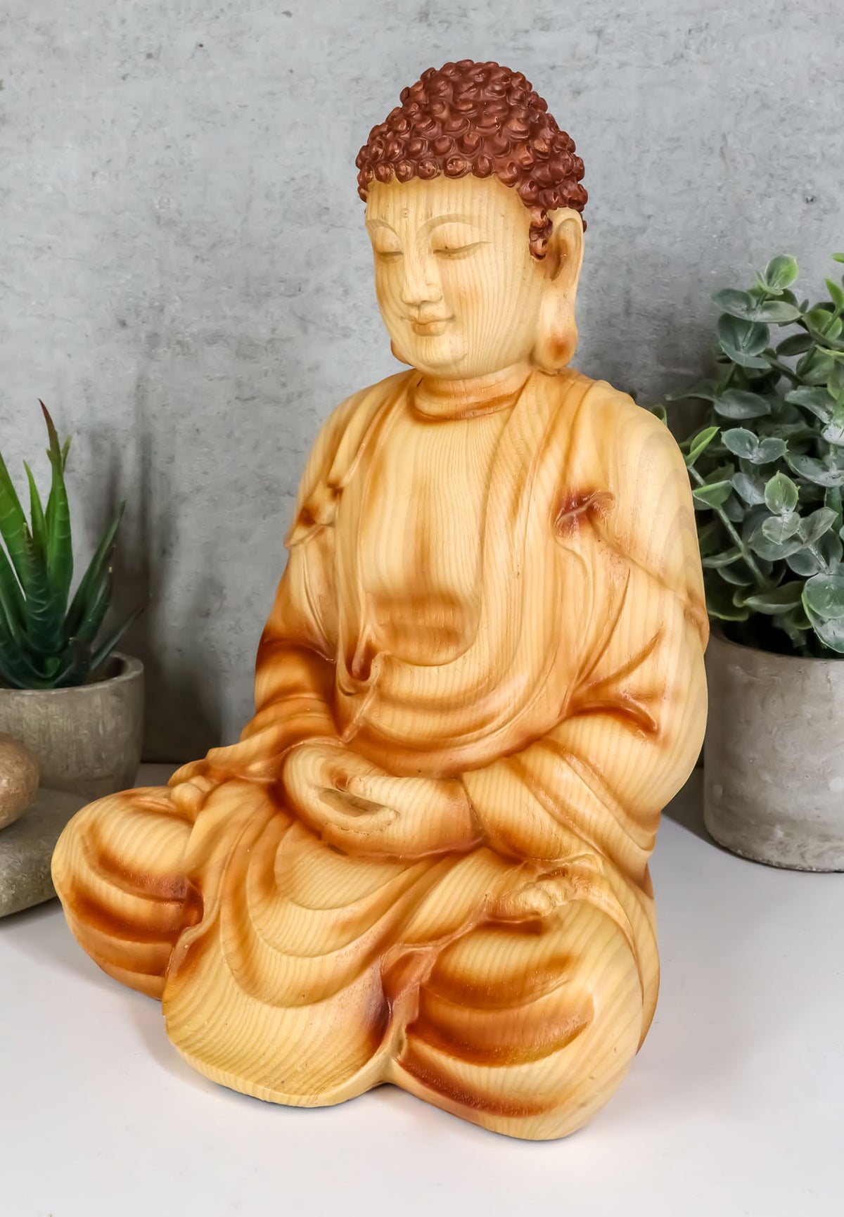 Ebros Eastern Meditating Buddha Gautama Amitabha in Dhyana Mudra Pose Statue - Ebros Gift
