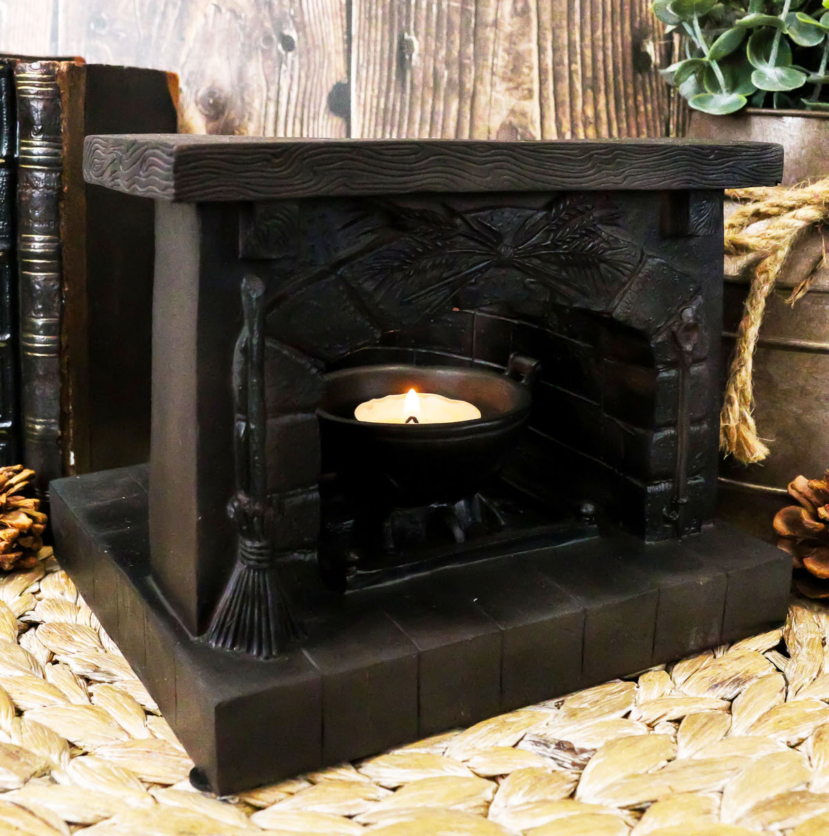 Wicca Magic Divinity Ancestral Hearth Altar Piece Votive Tea Light Candle Holder - Ebros Gift