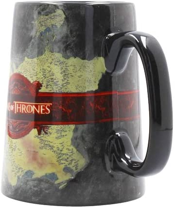 Ebros HBO Series Game Of Thrones Map Of Westeros And Essos Ceramic Mug 5.5"Tall