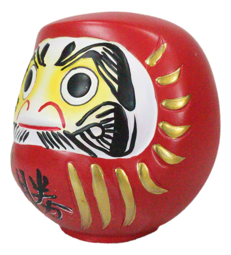 Japanese Traditional Zen Buddhism Daruma Dharma Doll Figurine Good Luck Talisman