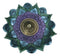 Chakra Buddhist Mandala 8 Spokes Wheel Flower Bloom Incense Burner Figurine