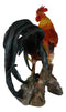 Large Realistic Rustic Western Country Chicken Morning Crow Rooster Statue