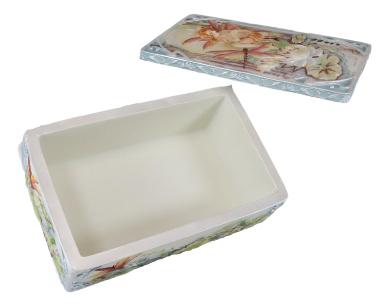 Ebros Jody Bergsma Fantasy Art Wild Magic Fairy With Dragonfly Trinket Box 6.25"
