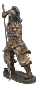 Ebros Romance of Three Kingdoms General Hero Zhang Fei Wielding Serpent Spear Statue