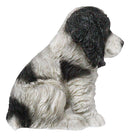 Ebros Lifelike Pet Pal English Cocker Spaniel Dog Puppy Sitting Figurine 5.75"H