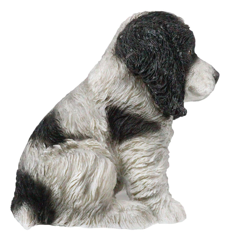 Ebros Lifelike Pet Pal English Cocker Spaniel Dog Puppy Sitting Figurine 5.75"H