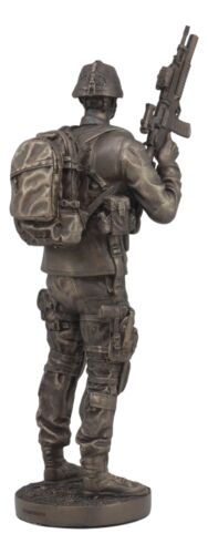 Modern Military Commando Soldier Statue Desert Army Tactician On Guard ...