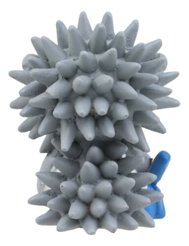 Ebros Furrybones Hedrick The Hedgehog Figurine Small 2.75 Inch Tall Furry Bones Skeleton Monster Collectible Decor Statue Gothic DOD Spiny Mammal Hedgehogs Holding Party Balloon Dog Sculpture